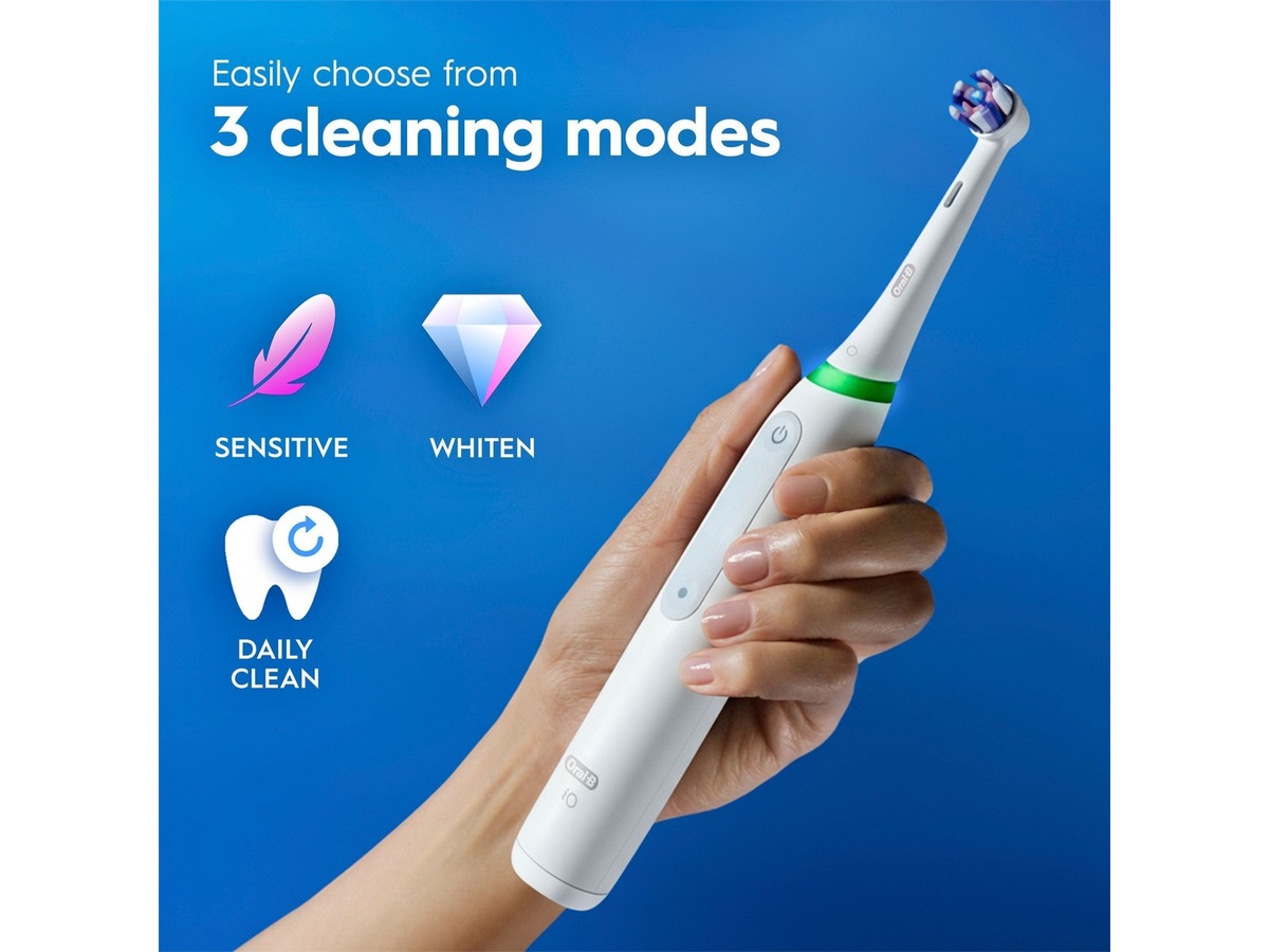 Oral-B iO3 elektrisk tannbørste (hvit) Tannbørstehoder