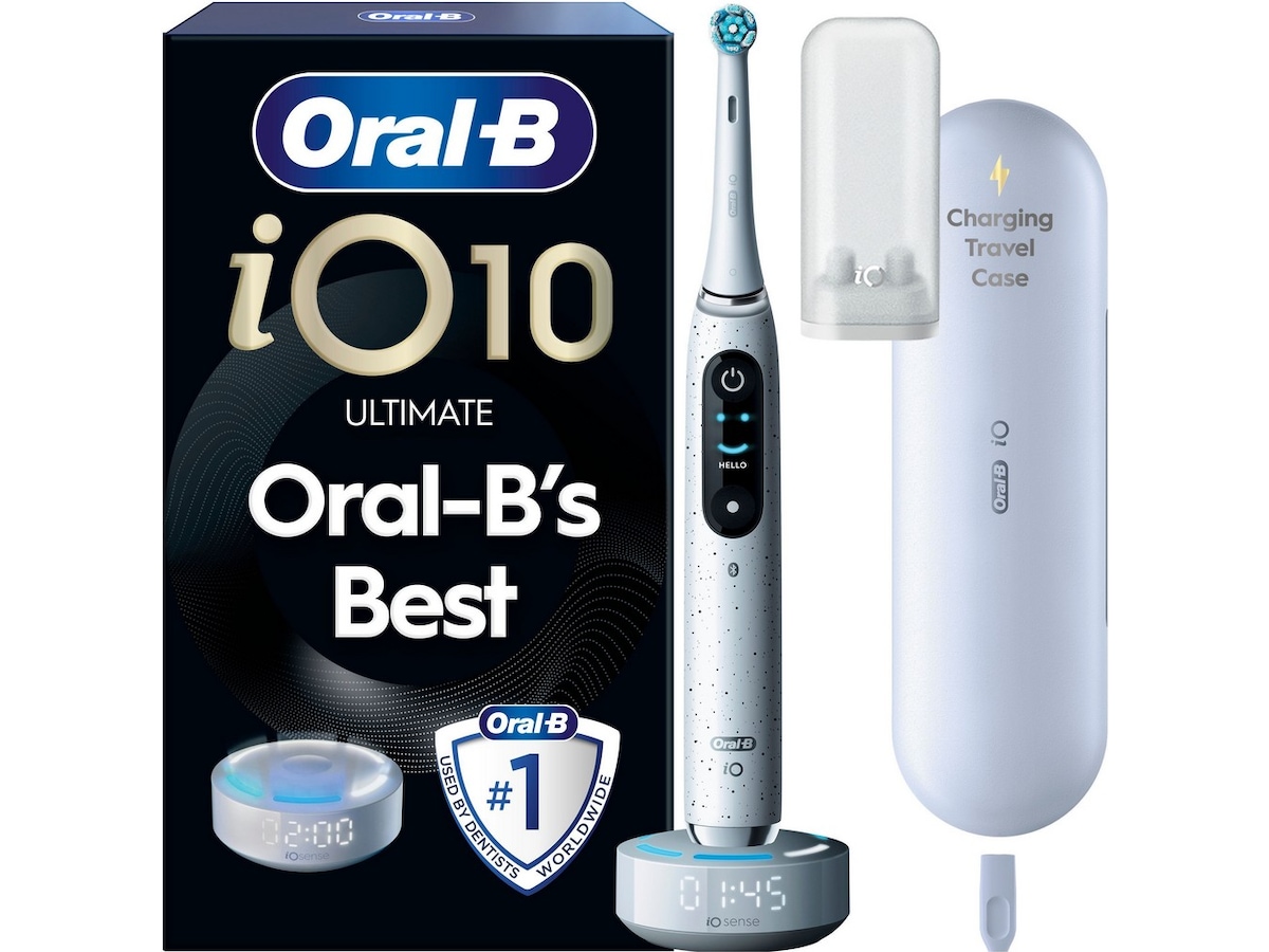 Oral-B iO10 elektrisk tannbørste (hvit) Tannbørstehoder