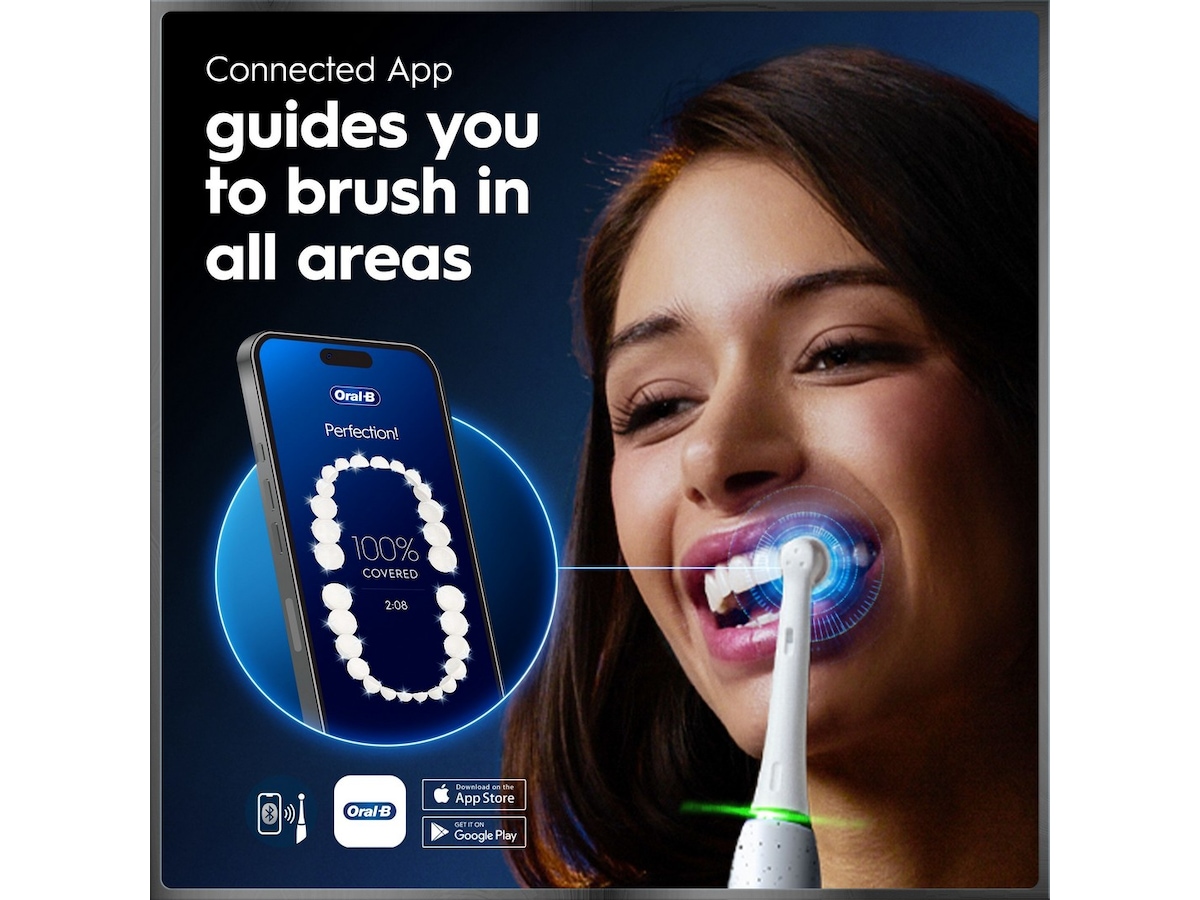 Oral-B iO10 elektrisk tannbørste (hvit) Tannbørstehoder