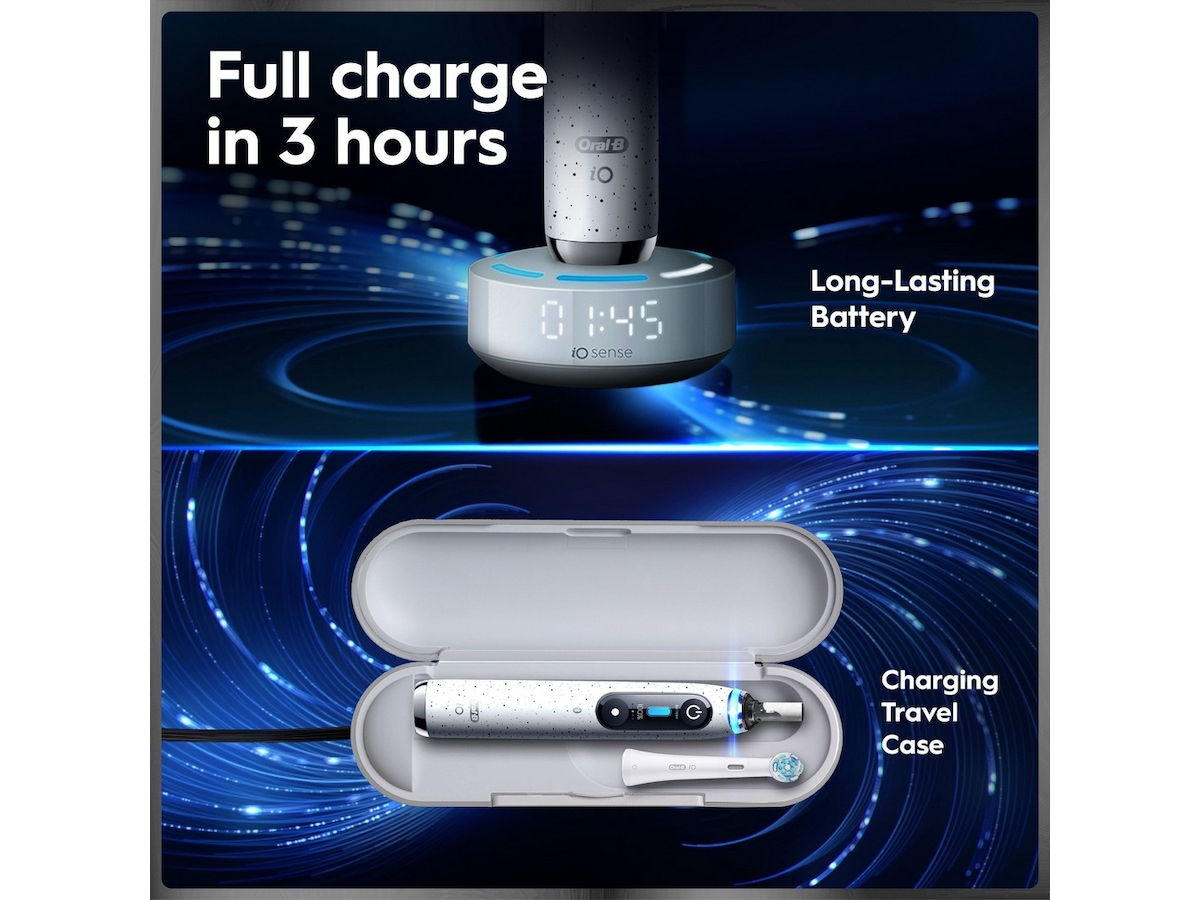Oral-B iO10 elektrisk tannbørste (hvit) Tannbørstehoder