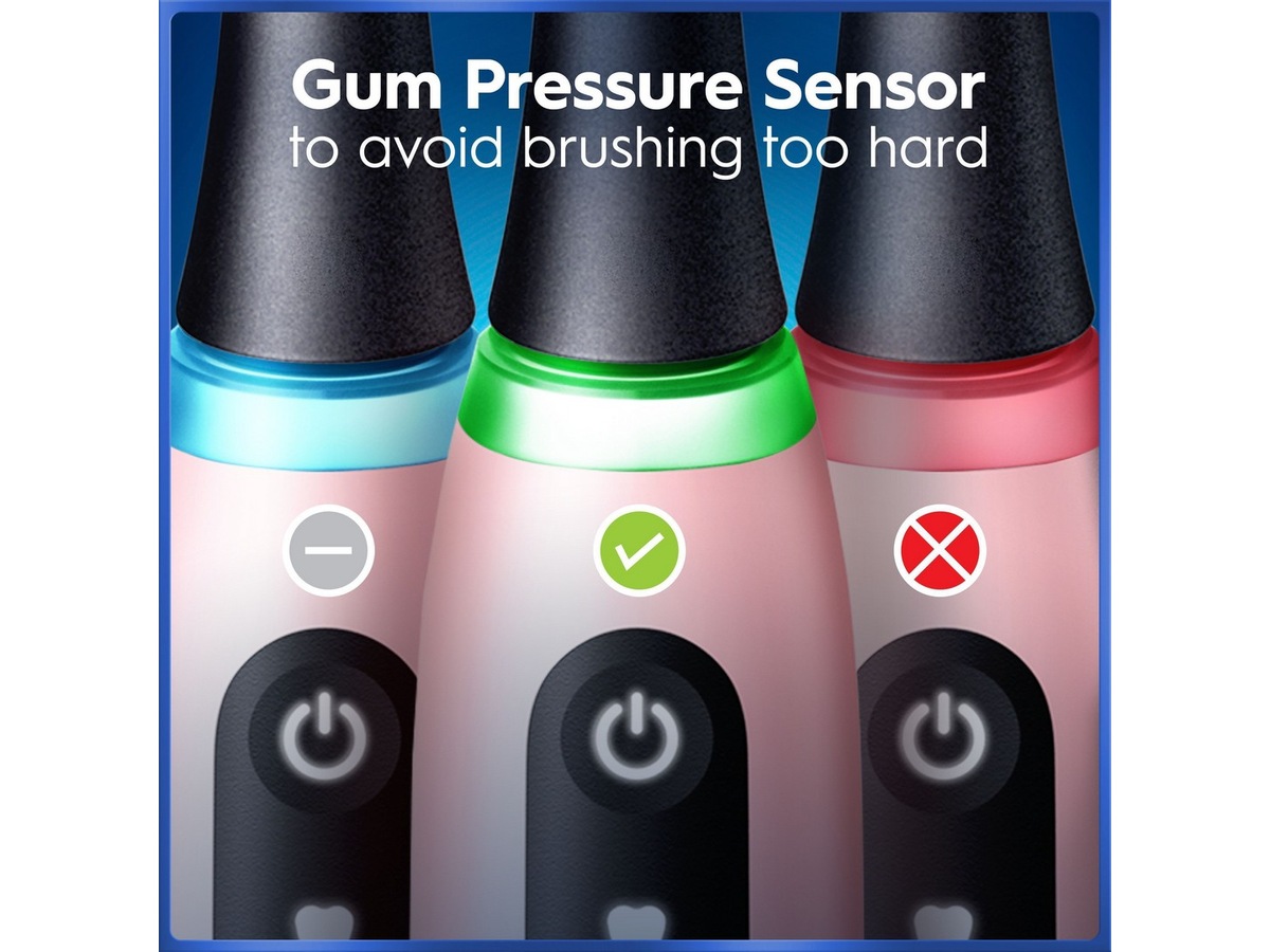 Oral-B iO5 elektrisk tannbørste (rosa) Tannbørstehoder