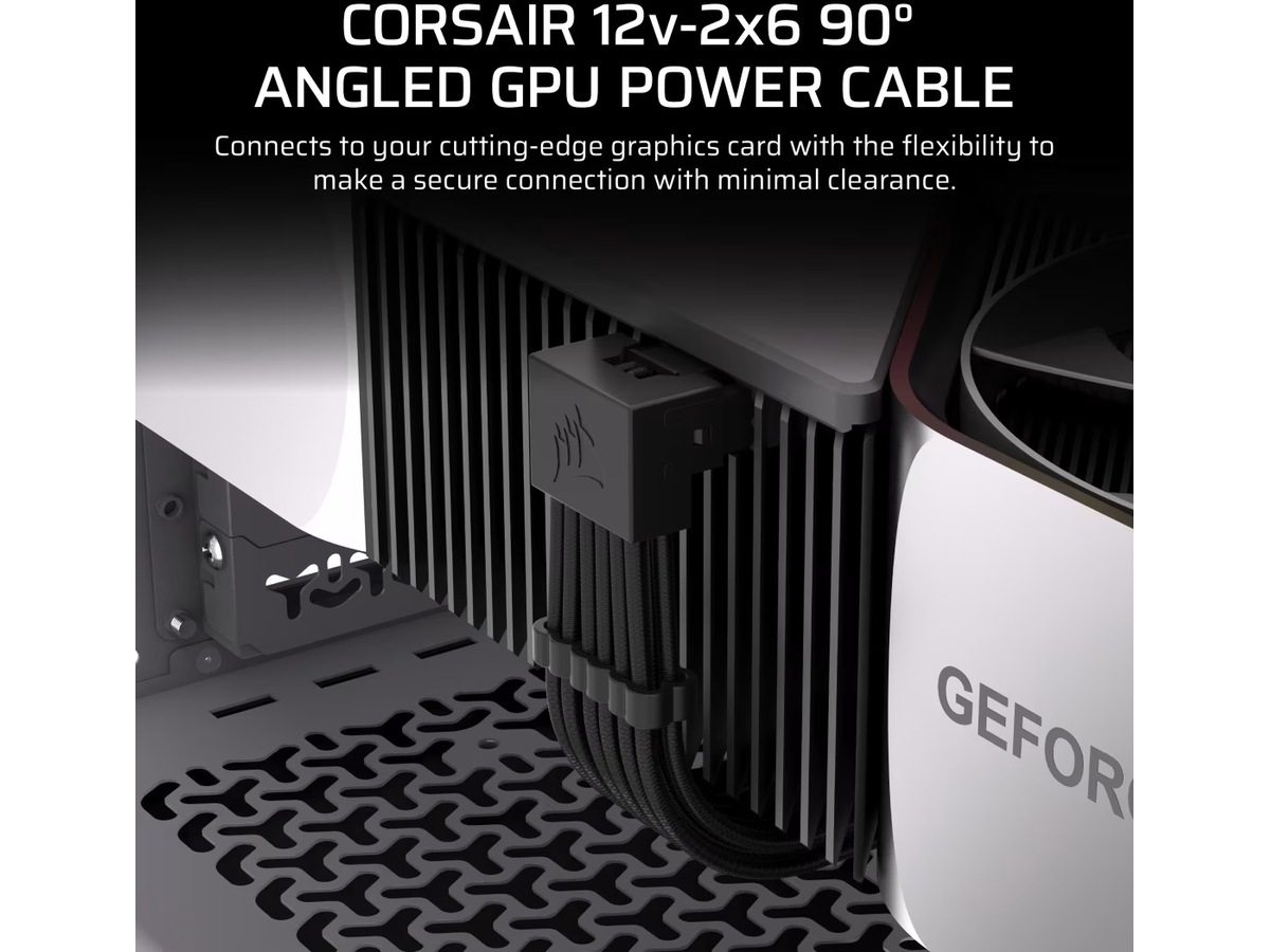 Corsair Type 5 PSU 90° 12V-2x6 Style B kabel Tilbehør