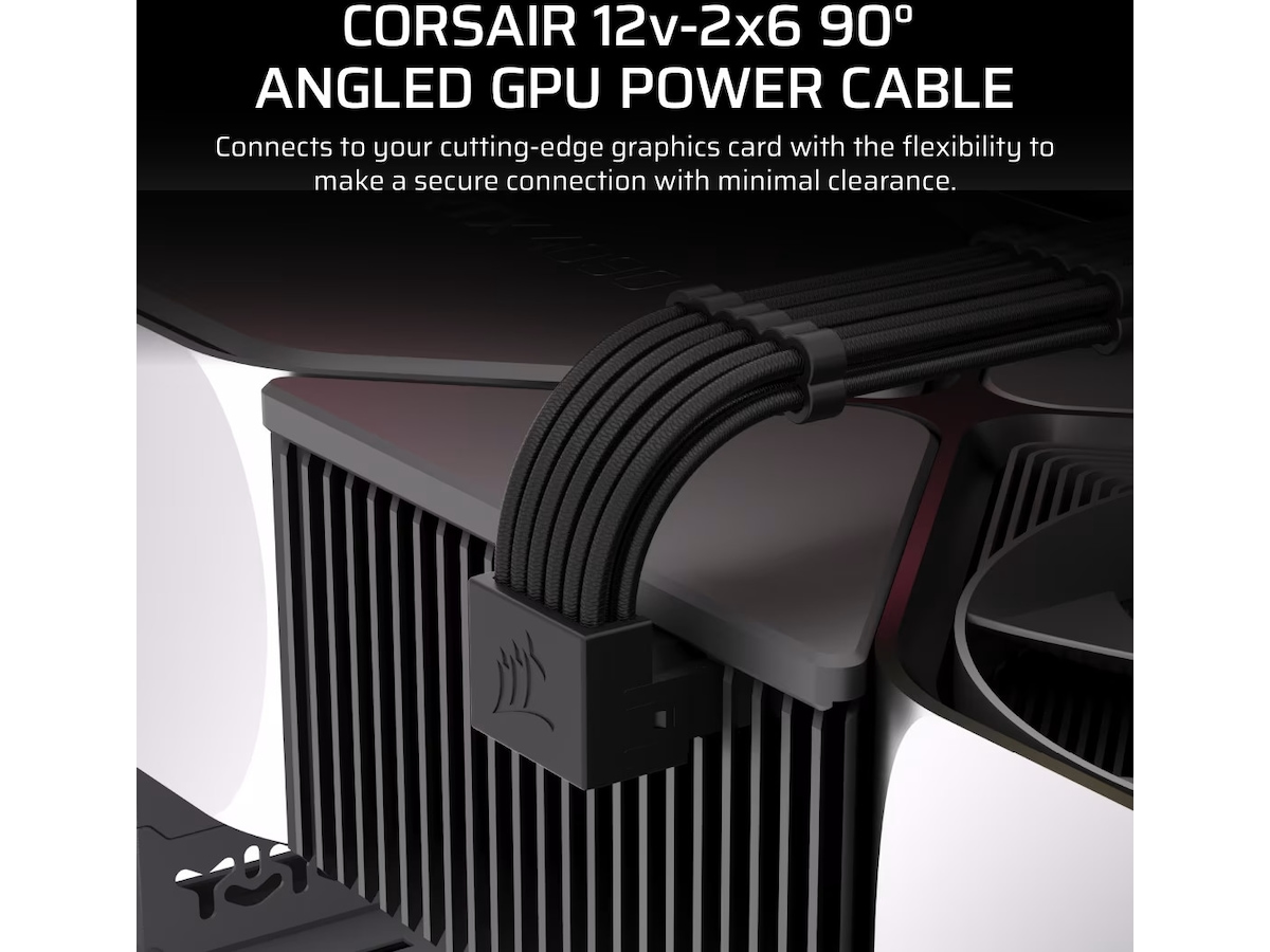 Corsair Type 5 PSU 90° 12V-2x6 Style A kabel Tilbehør