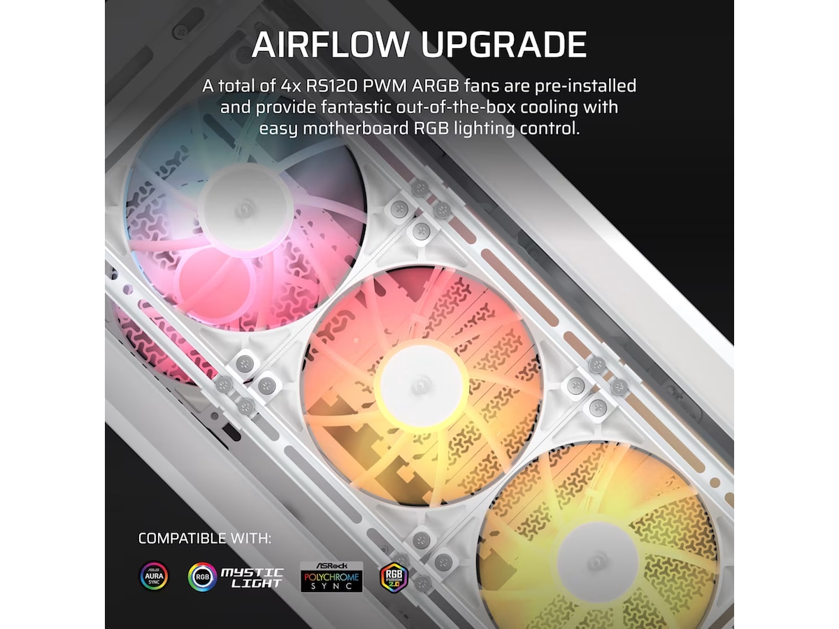 Corsair Frame 4000D LCD RS Performance Mid Tower (hvit) Midi tower