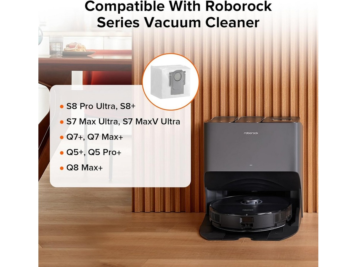 Roborock støvpose til ladestasjon 3 stk Tilbehør til støvsugere & rengjøring