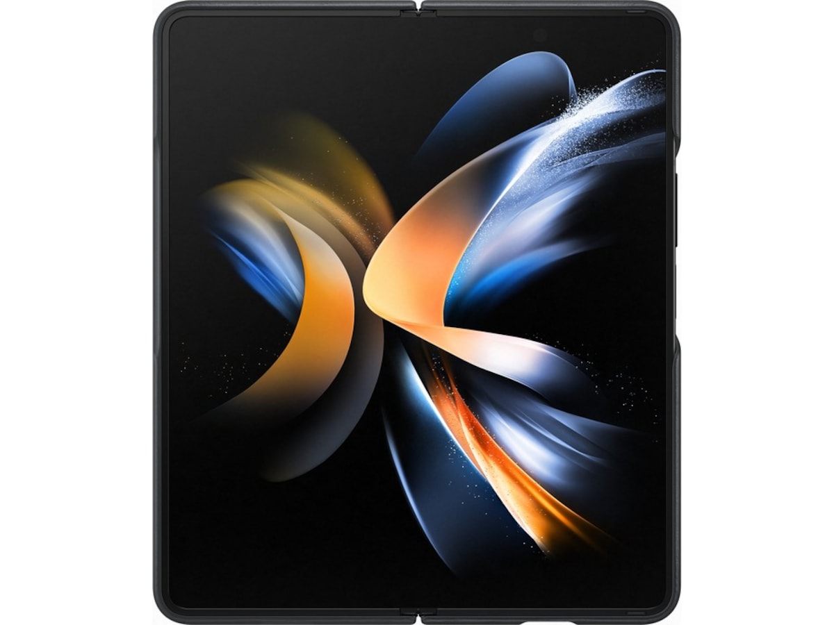 Samsung Galaxy Z Fold4 Leather Deksel (sort) Deksel til mobiltelefon