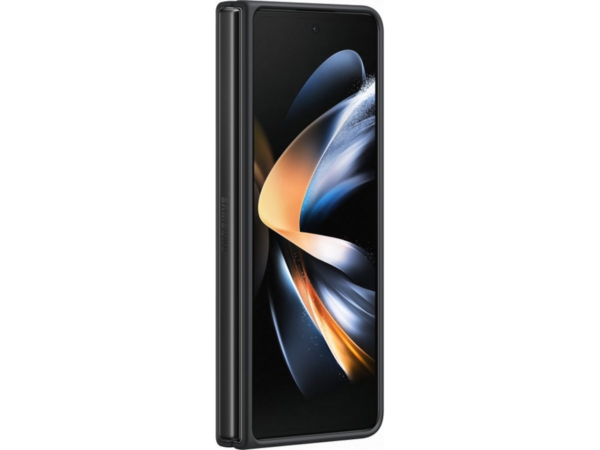 Samsung Galaxy Z Fold4 Leather Deksel (sort) Deksel til mobiltelefon
