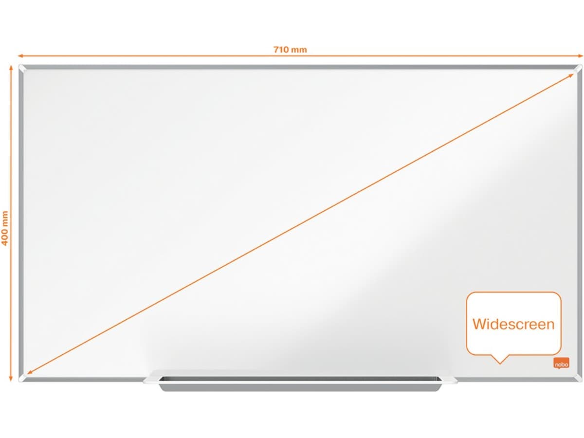 Nobo Whiteboard Impression Pro Widescreen 32" emaljert magnetisk tavle Whiteboardtavler