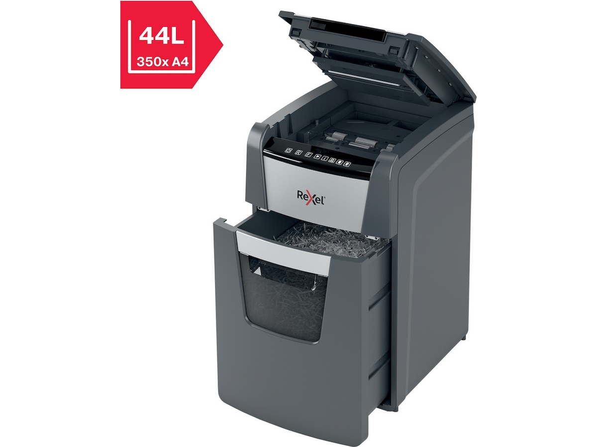 Rexel Makuleringsmaskin Optimum AutoFeed+ 150X automatisk krysskutt P4 Makuleringsmaskiner