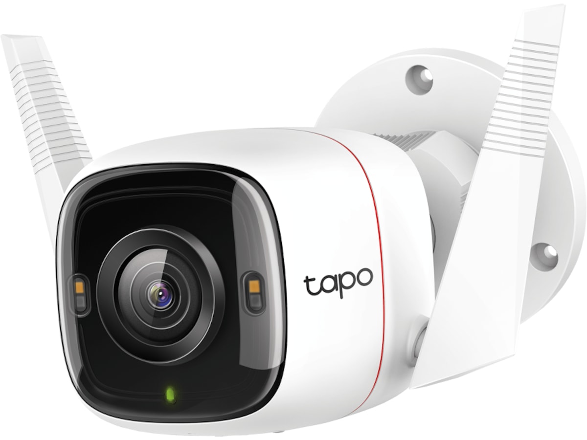 TP-Link Tapo C320WS 2K WiFi Utendørs kamera (hvit) Overvåkningskameraer
