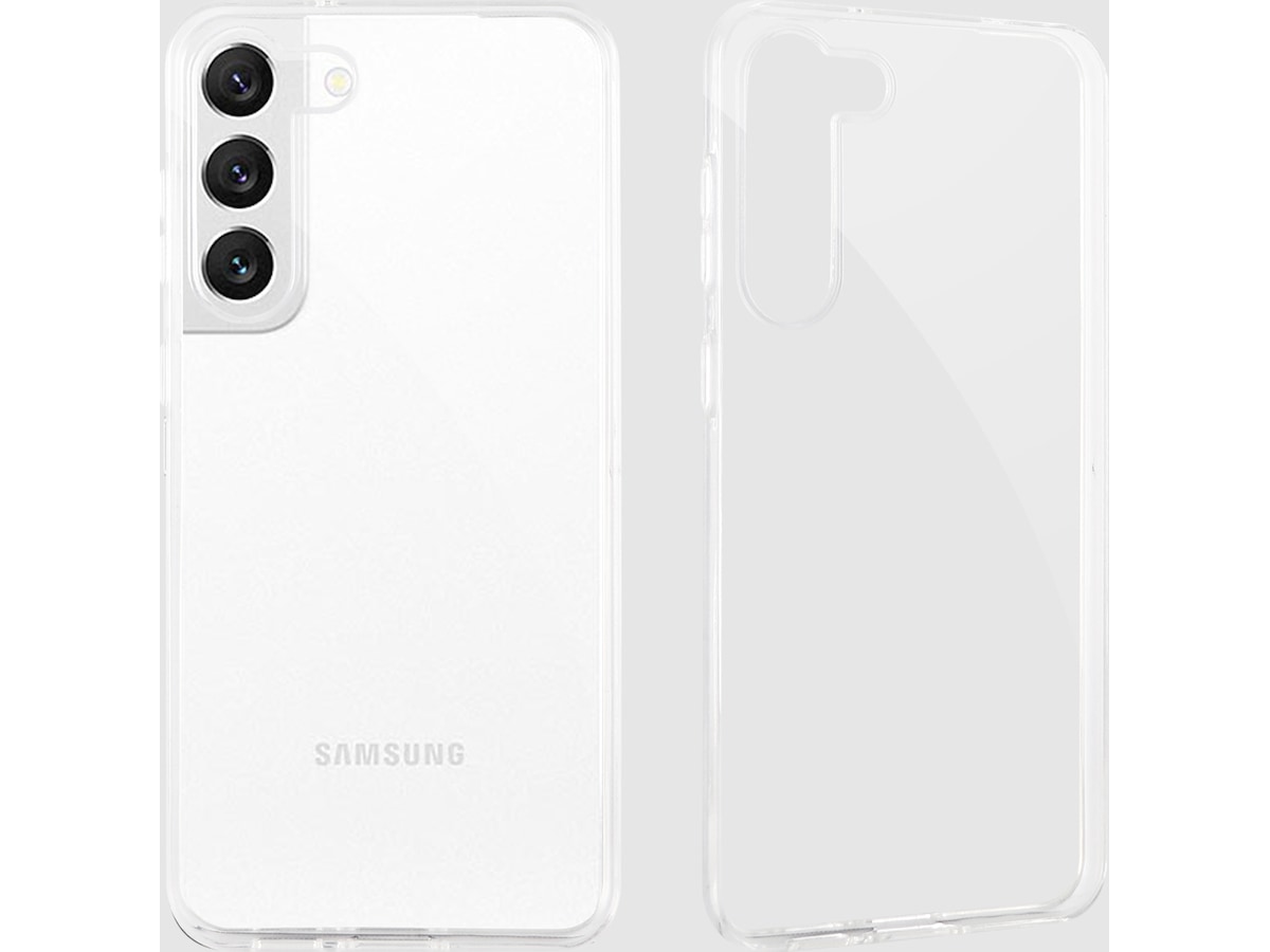 iiglo Galaxy S23 Silikondeksel (gjennomsiktig) Deksel til mobiltelefon