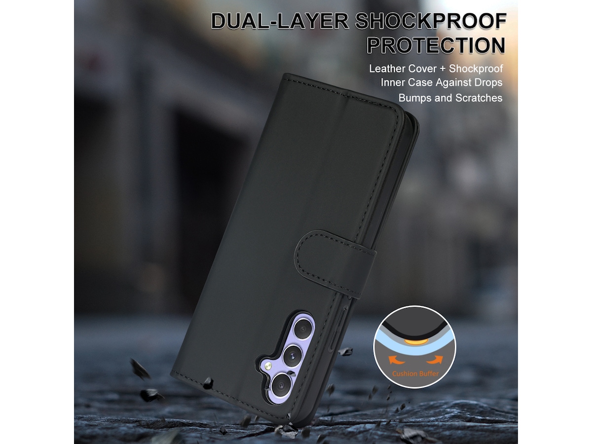 iiglo Galaxy A54 5G Lommebokdeksel (sort) Deksel til mobiltelefon