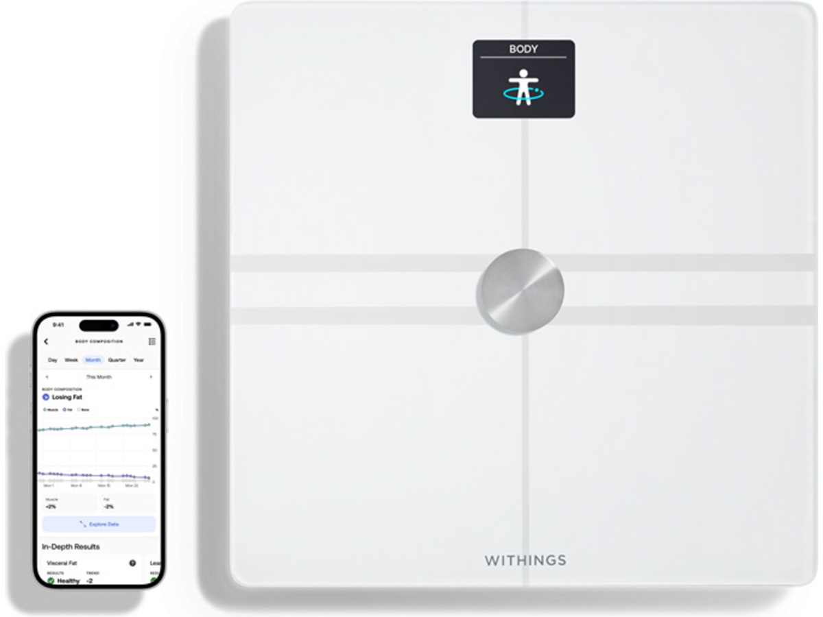Withings Body Comp Wi-Fi smart badevekt (hvit) Badevekt