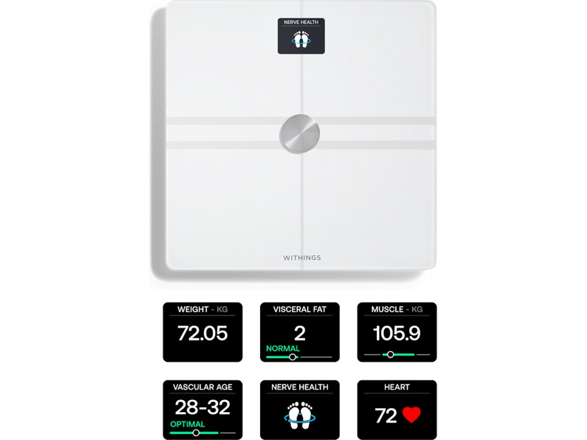 Withings Body Comp Wi-Fi smart badevekt (hvit) Badevekt