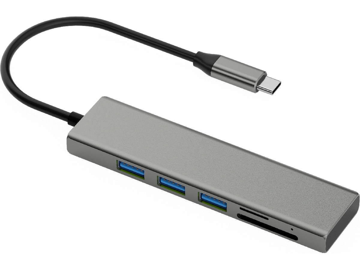 Andersson USB-C Hub (grå) Dockingstasjon & USB-HUB