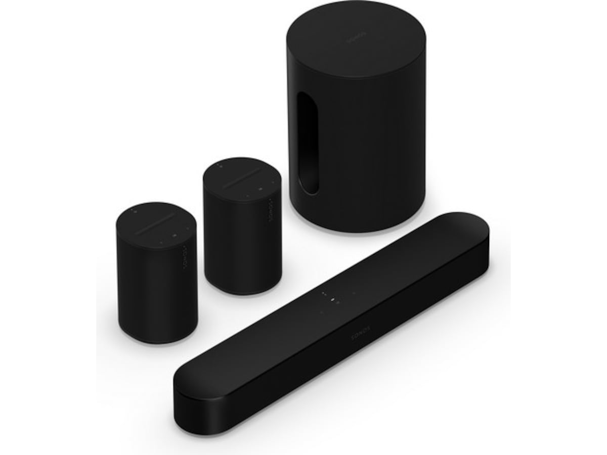 Sonos Beam (Gen2) Lydplanke (sort) + 2x Era 100 og 1x Sub Mini Lydplanker