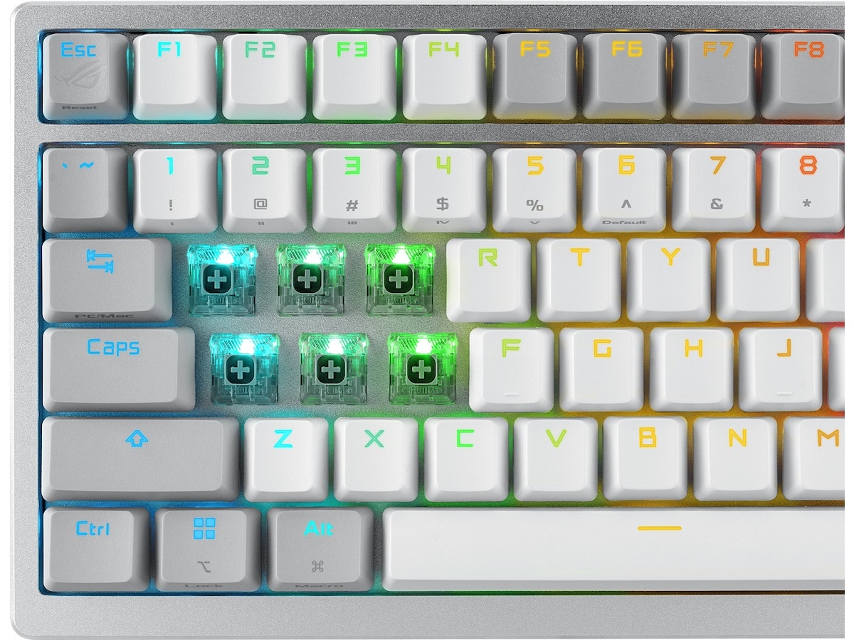 ASUS ROG Azoth Trådløs DIY Gamingtastatur (hvit) Gamingtastatur