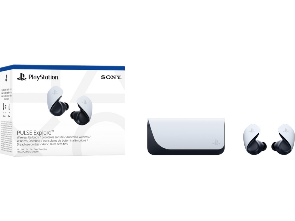 PlayStation Pulse Explore trådløse øreplugger (hvit) Gaming headset