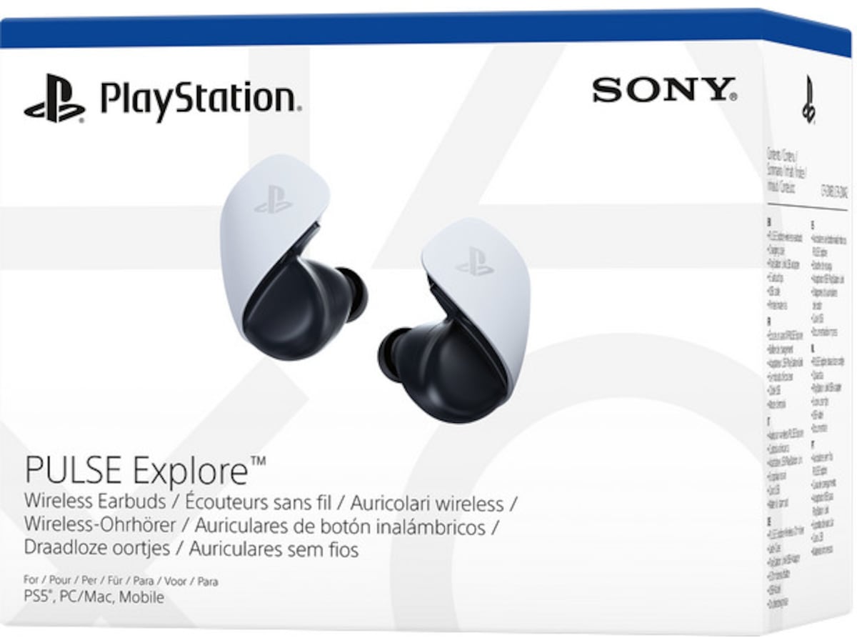 PlayStation Pulse Explore trådløse øreplugger (hvit) Gaming headset
