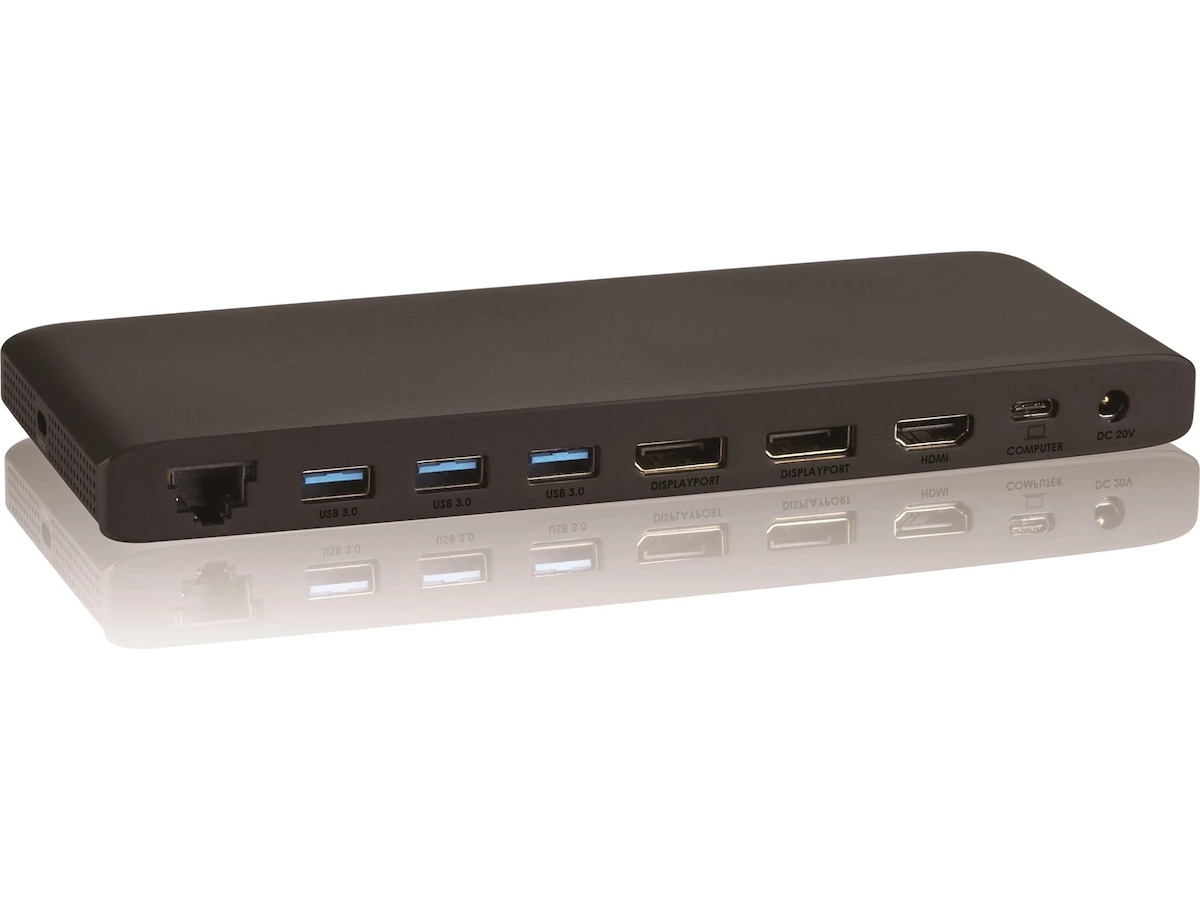 Andersson USB-D3000 USB-C 4K dockingstasjon (sort) Dockingstasjon & USB-HUB