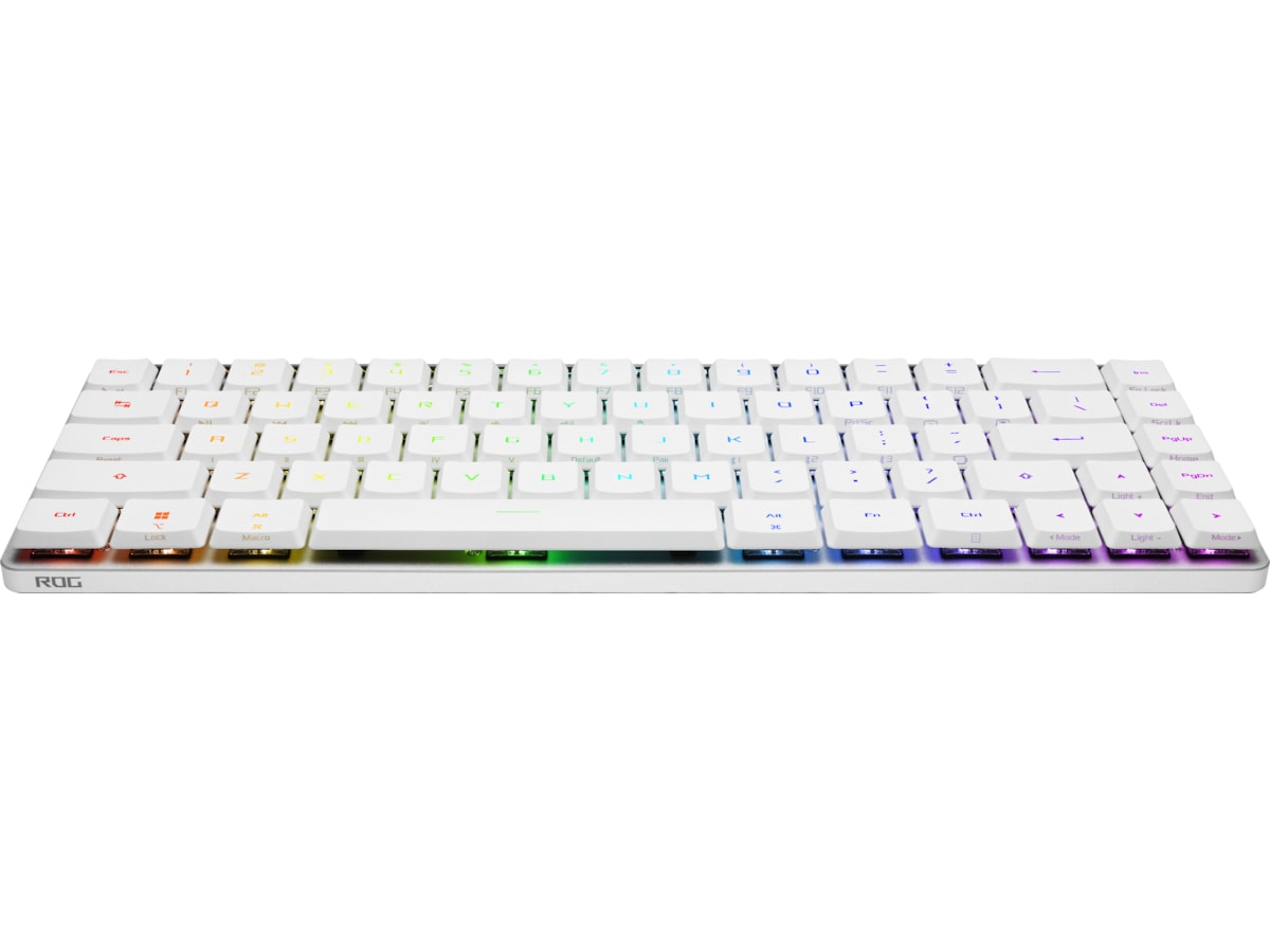 ASUS ROG Falchion RX Low Profile Optical trådløst gamingtastatur (hvit) Gamingtastatur