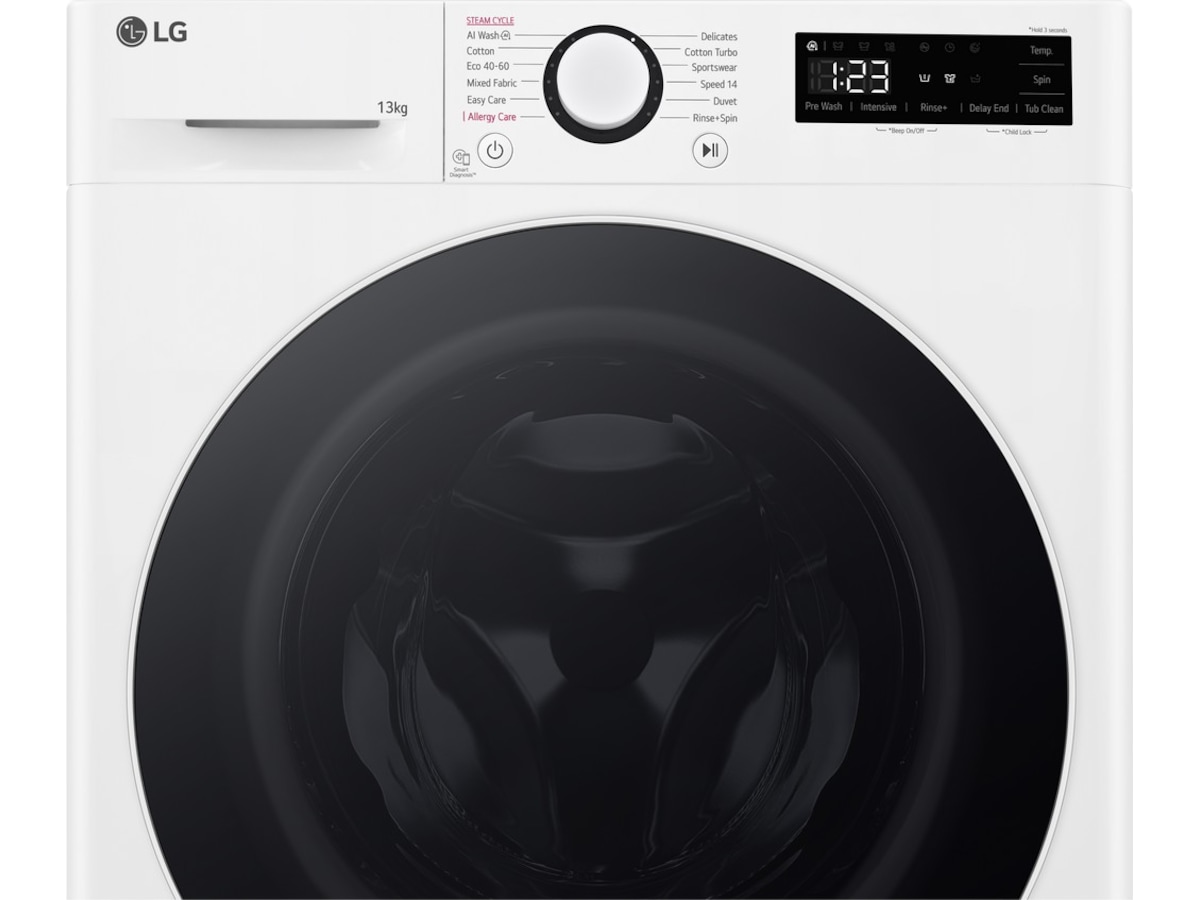 LG 13KG Vaskemaskin F4Y5LYP0W -B-Grade Demo vask & tørk