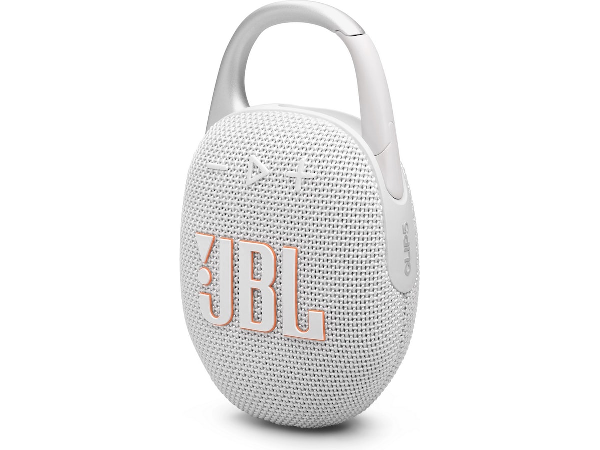 JBL Clip 5 Trådløs bluetooth høyttaler (hvit) Trådløs / Bluetooth-høyttaler
