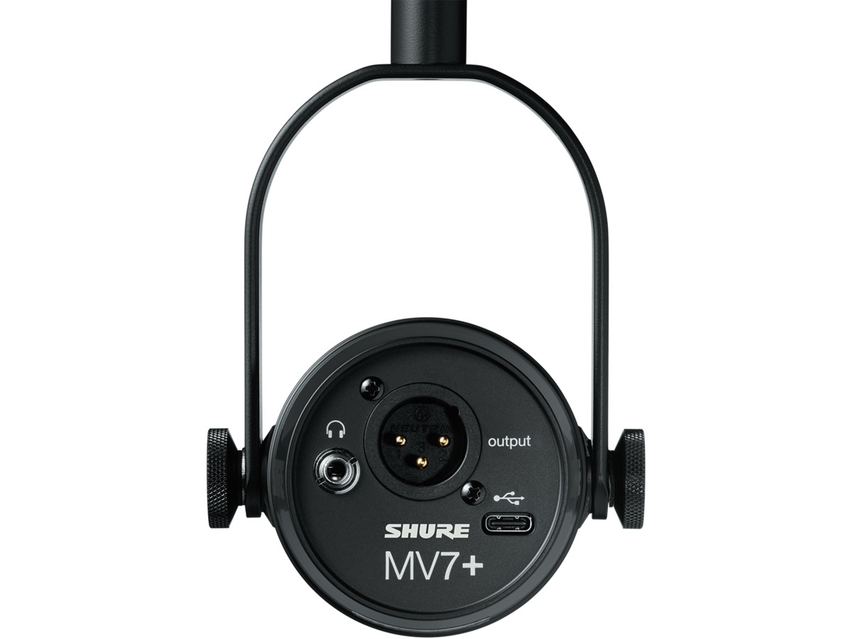 Shure MV7+ Podcast Mikrofon (sort) Mikrofon