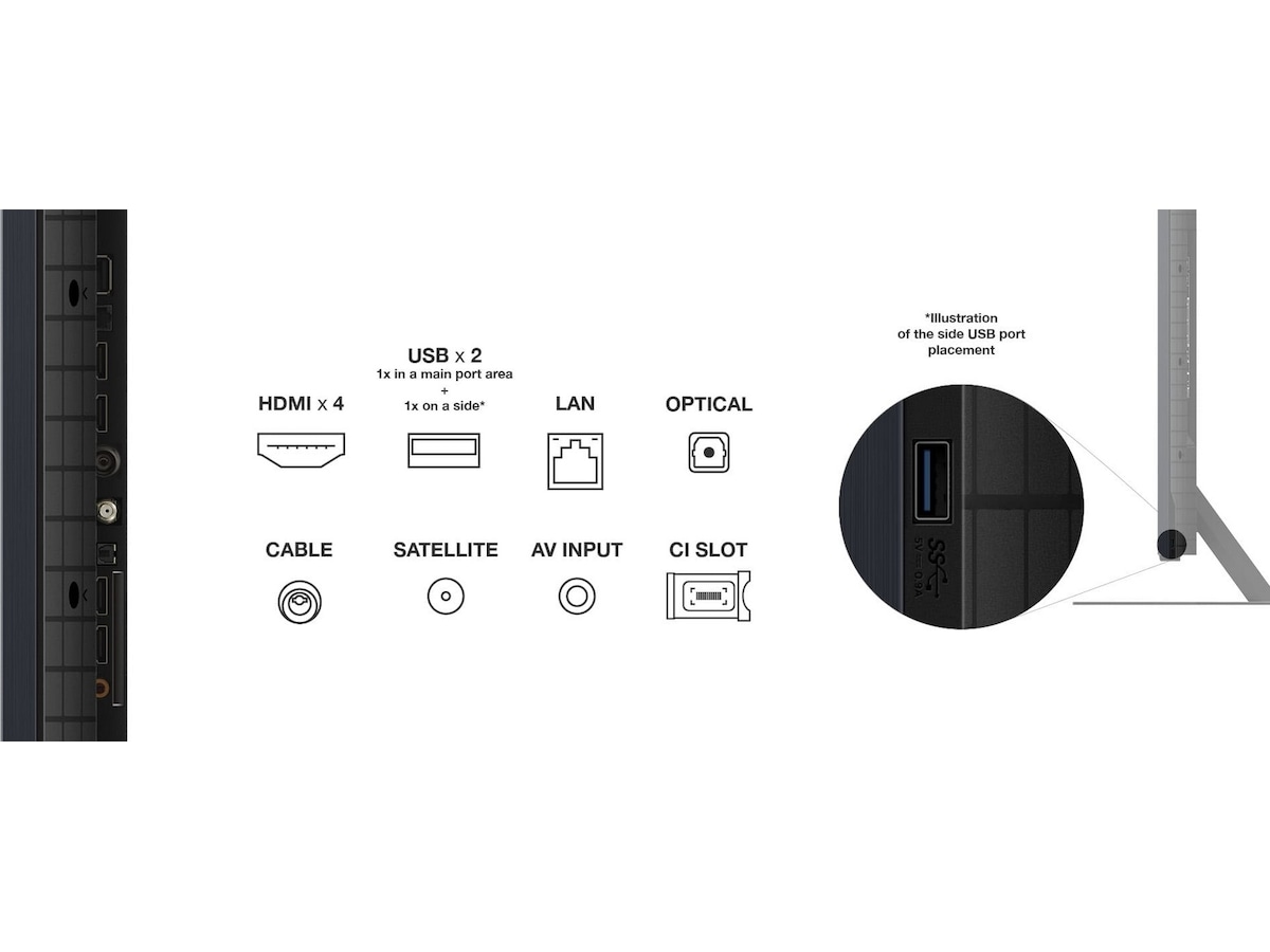 TCL 85" 85C855 QLED Pro 4K Google TV 144Hz Over 80 tommer TV