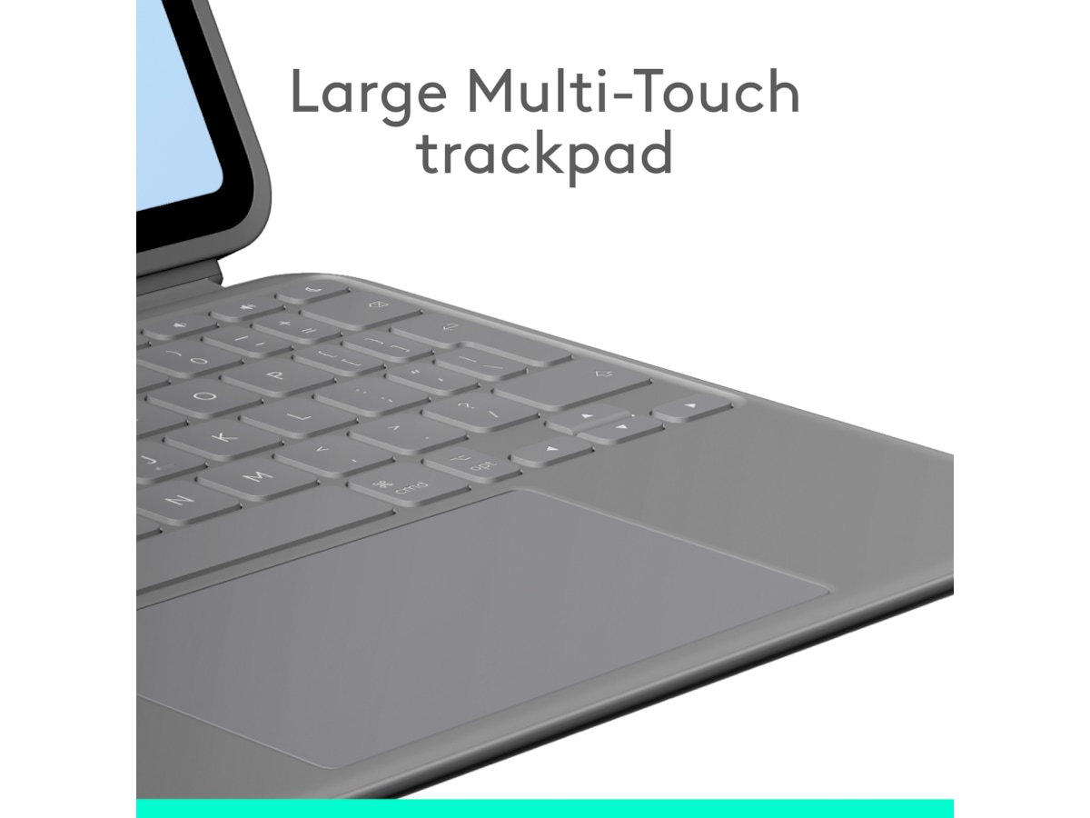 Logitech iPad Air 11" Combo Touch tastaturdeksel (oxford grey) Tastatur og stylus