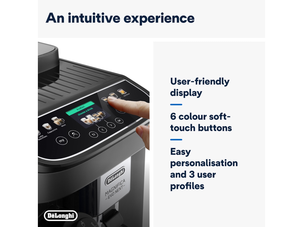 Delonghi Magnifica EVO Next ECAM310.60.B Automatisk kaffemaskin (sort) Espressomaskiner