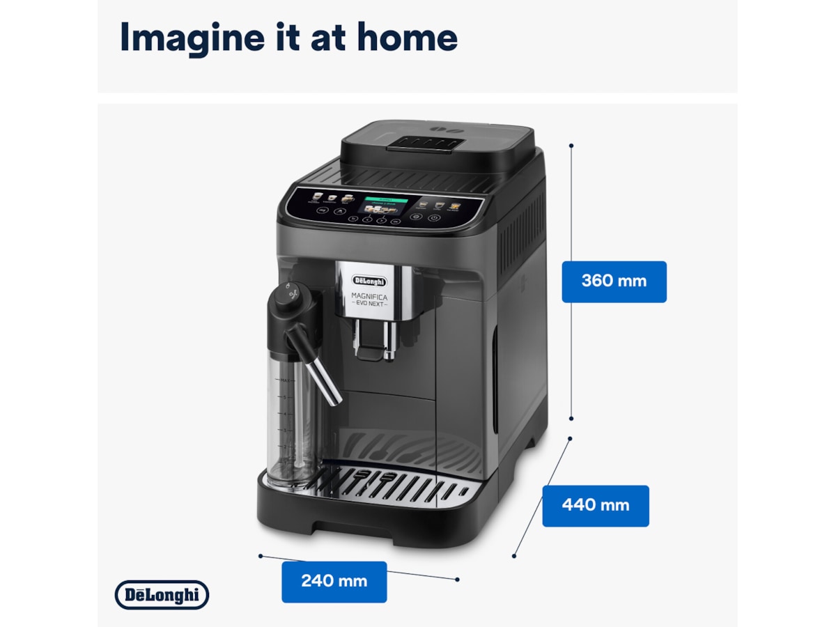 Delonghi Magnifica EVO Next ECAM310.60.B Automatisk kaffemaskin (sort) Espressomaskiner