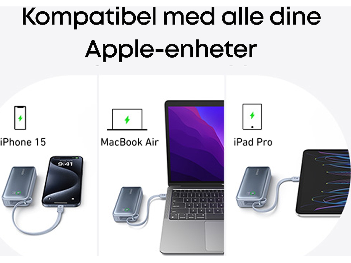 Anker 545 Nano Powerbank 10000mAh (grønn) Powerbank