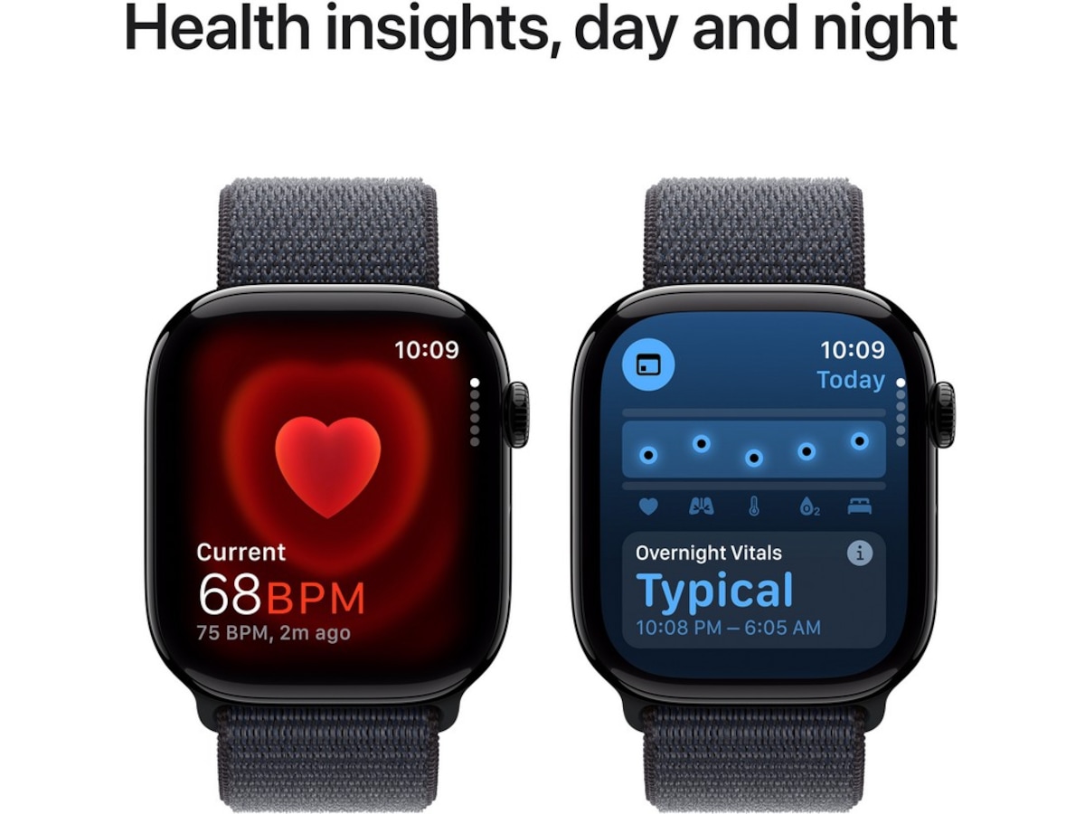 Apple Watch Series 10 46mm GPS + LTE Aluminium (gagatsvart) Smartklokker