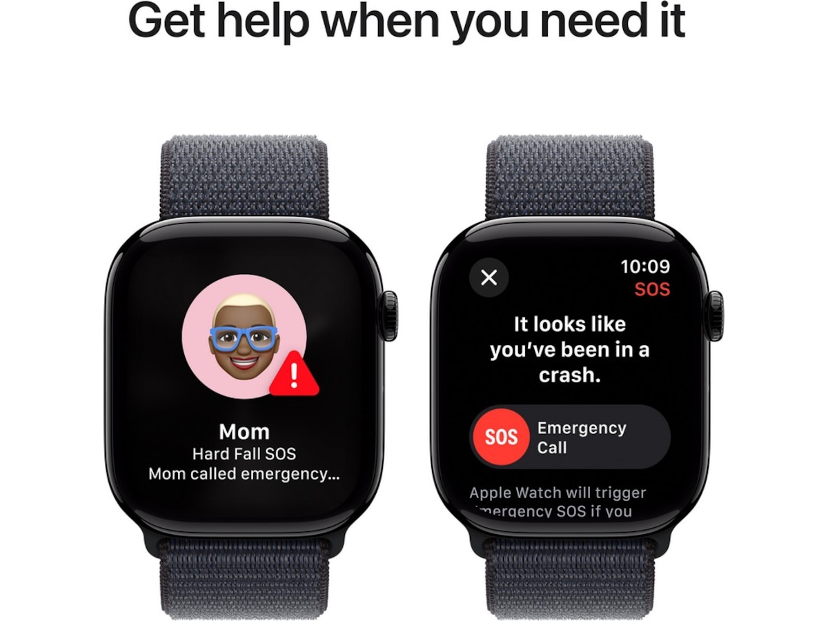 Apple Watch Series 10 46mm GPS + LTE Aluminium (gagatsvart) Smartklokker