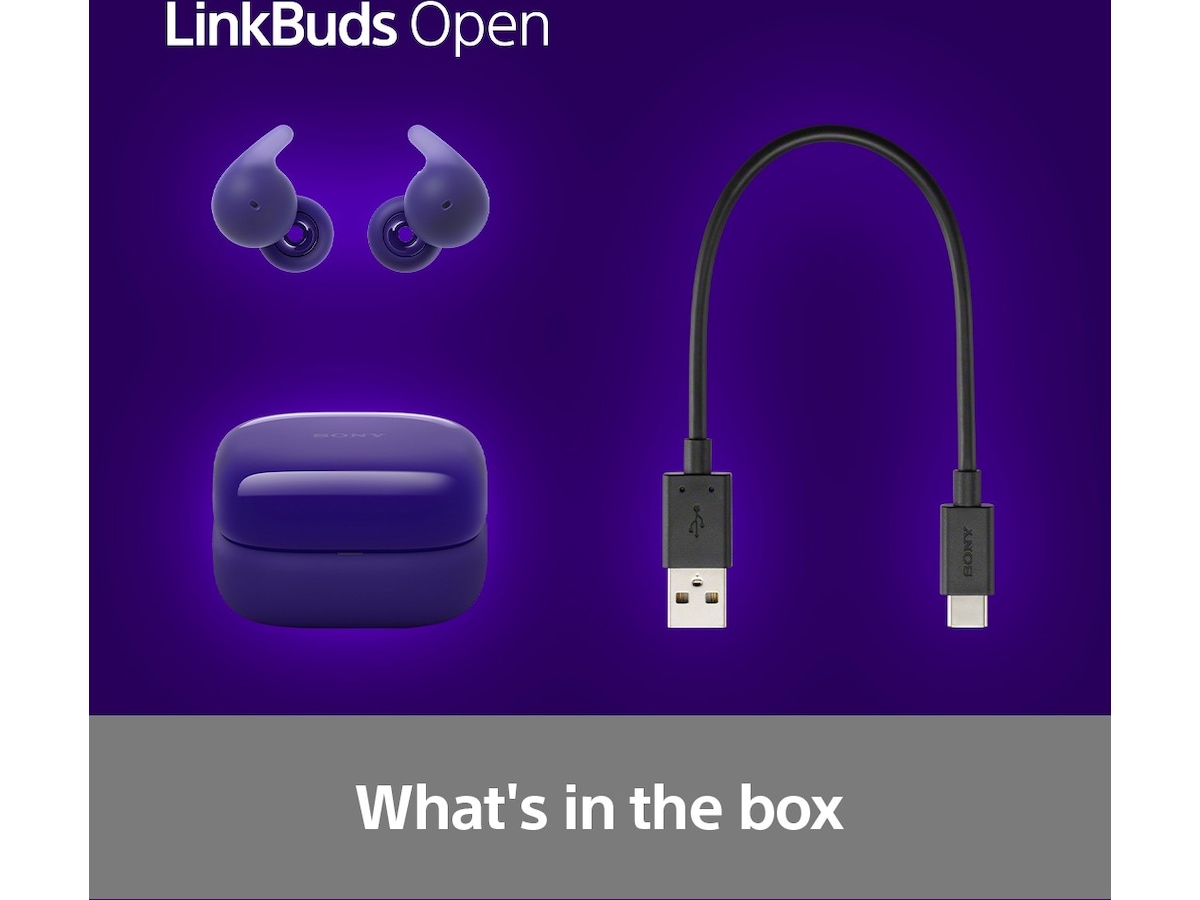 Sony Linkbuds Open True Wireless ørepropper (lilla) Ørepropper