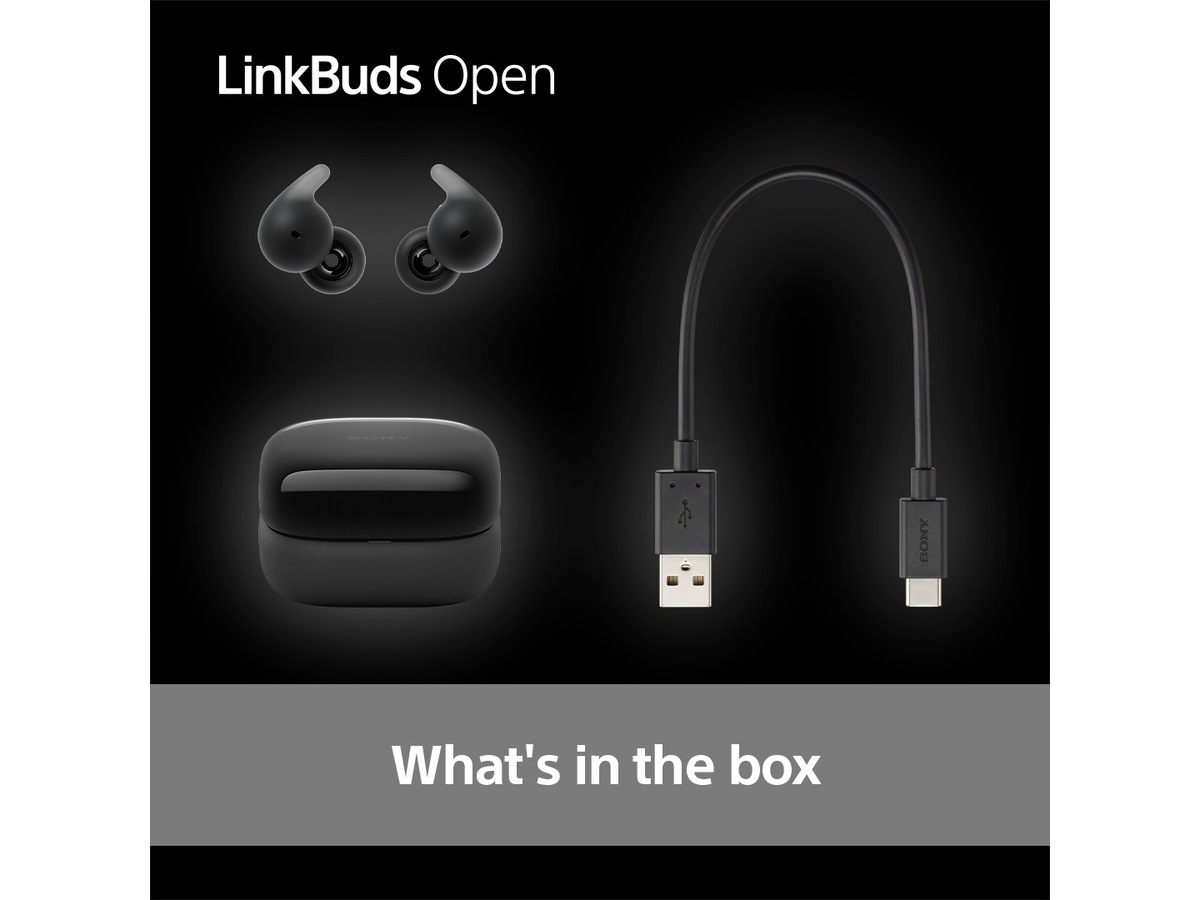 Sony Linkbuds Open True Wireless ørepropper (sort) Ørepropper