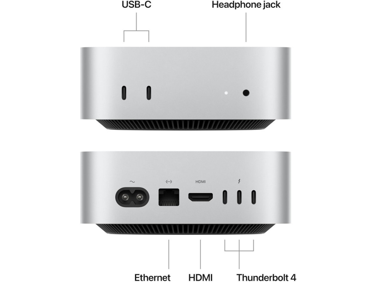 Mac Mini M4 (2024) 256GB Stasjonær PC