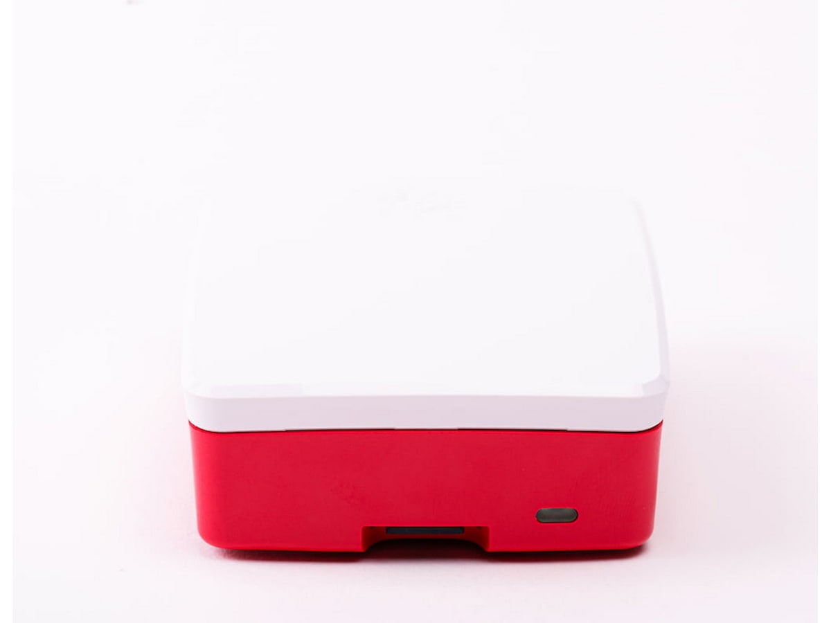 Raspberry Pi 4 B offisiell case (rød/hvit) Tilbehør