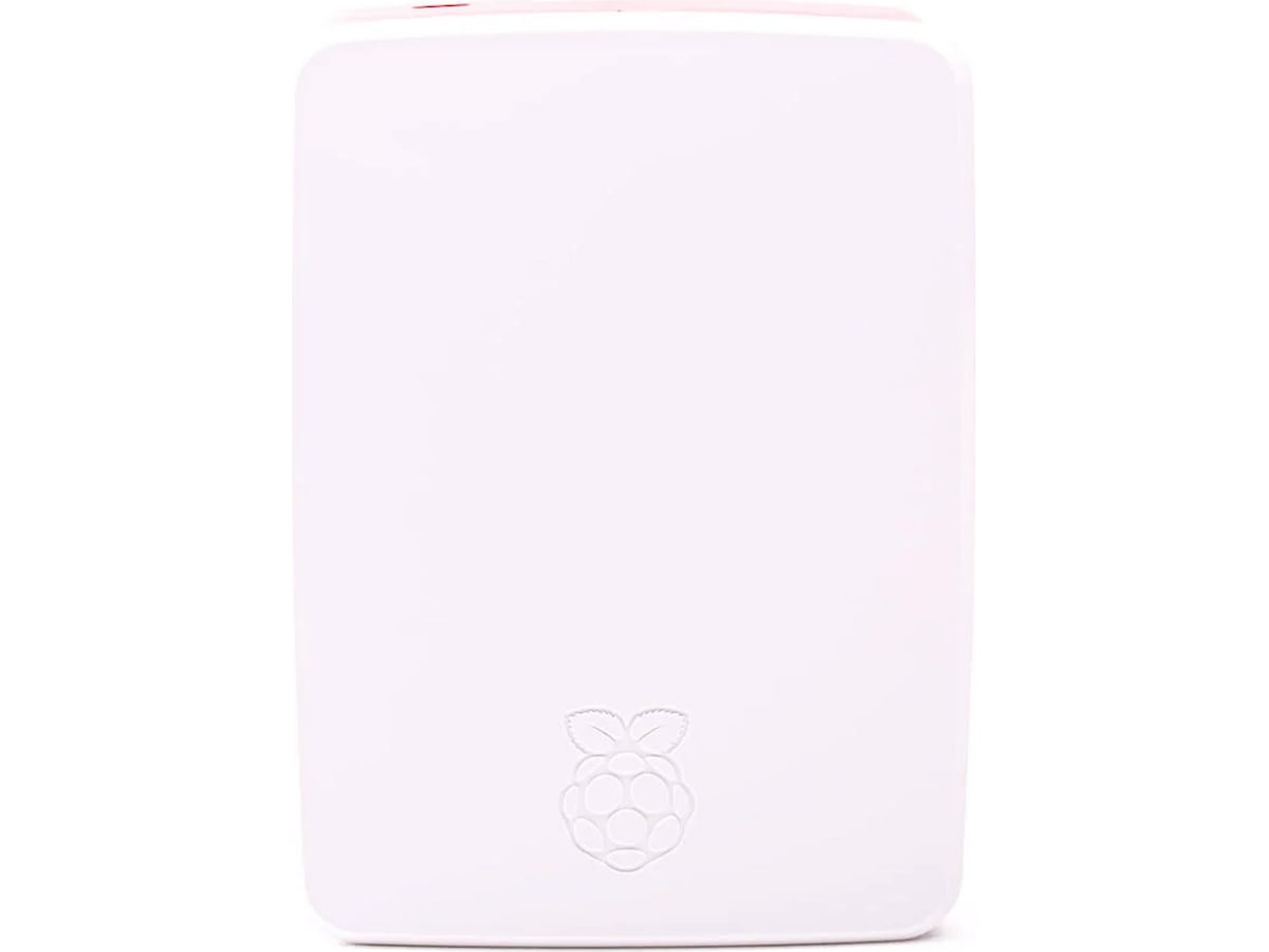 Raspberry Pi 4 B offisiell case (rød/hvit) Tilbehør