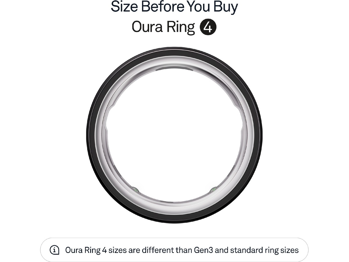 Oura Ring 4 Smart Ring str. 9 (sort) Smart ring