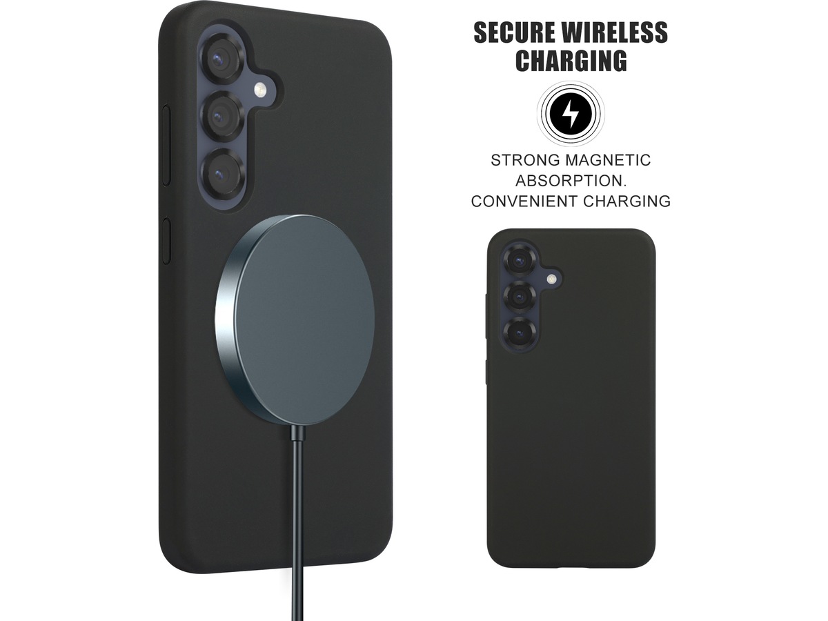 iiglo Galaxy S25 Magnetic deksel (sort) Deksel til mobiltelefon