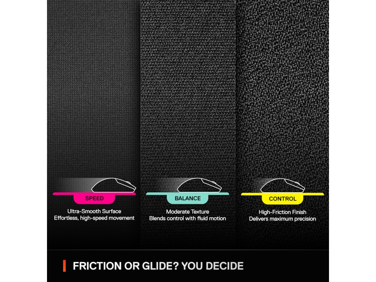 SteelSeries QcK Performance XL Control gamingmusematte Gamingmusematte
