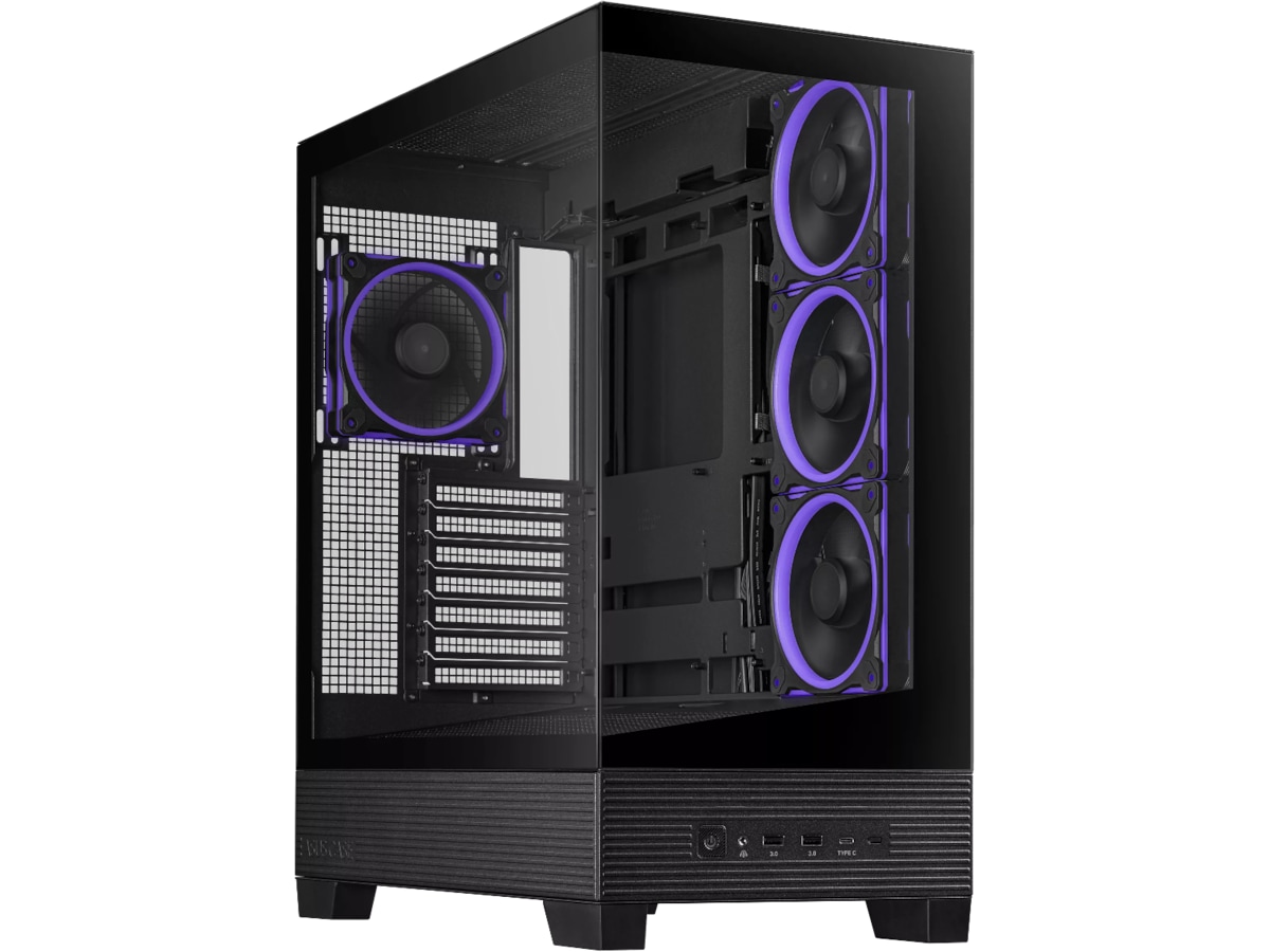 Asus A31 PLUS ARGB Mid Tower (sort) Midi tower