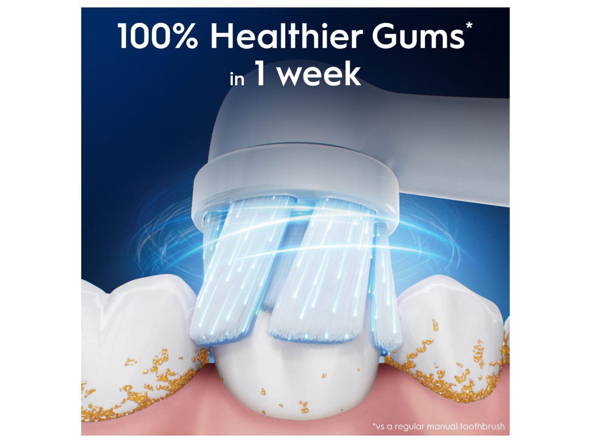 Oral-B iO Gentle Care Børstehoder 6 stk (hvit) Tannbørstehoder