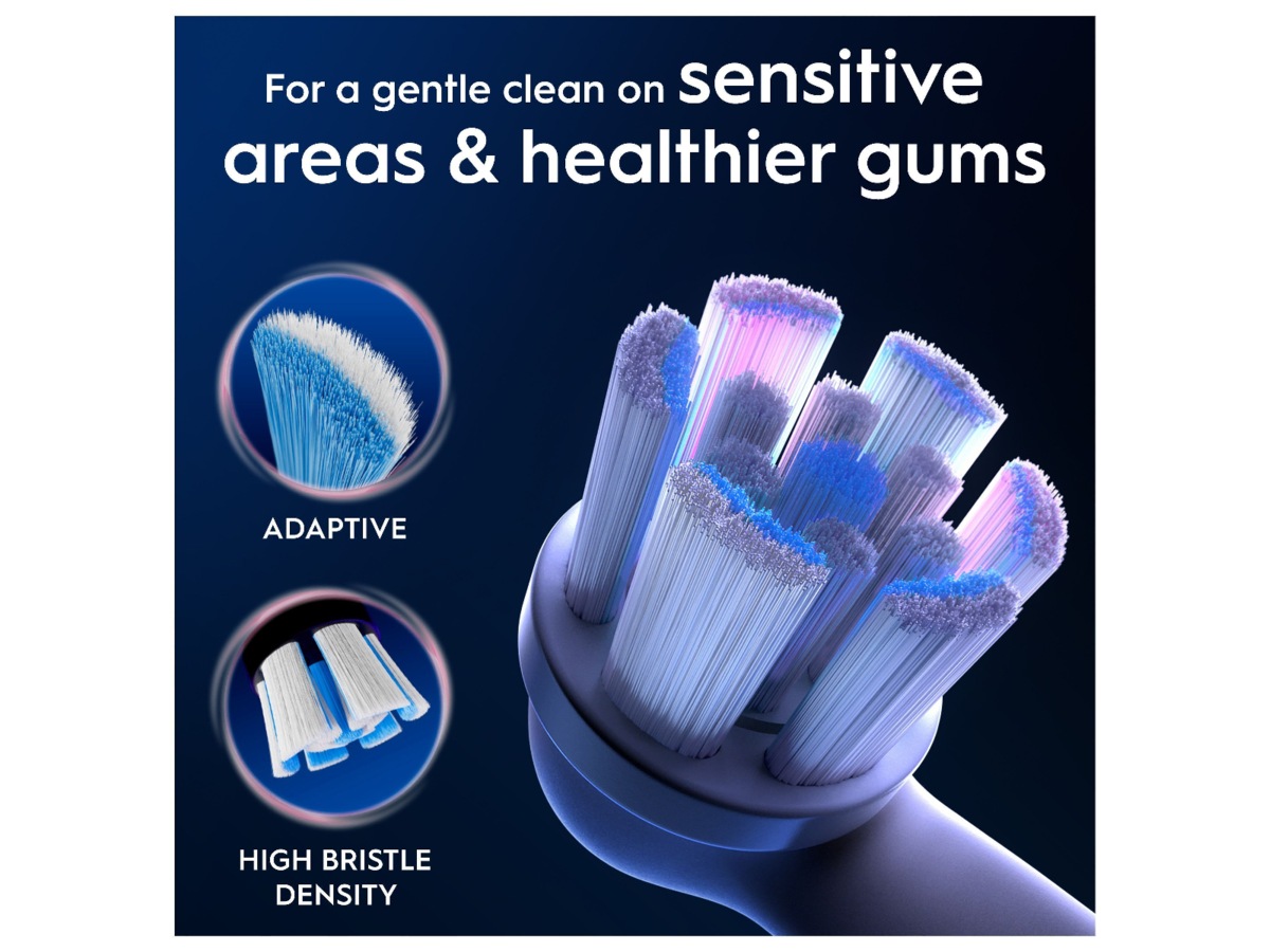 Oral-B iO Gentle Care Børstehoder 6 stk (hvit) Tannbørstehoder