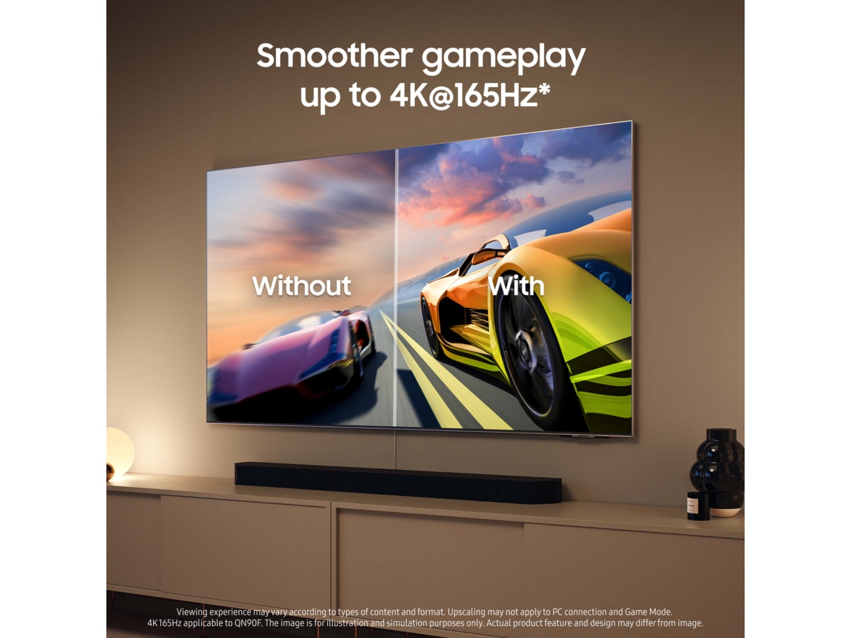 Samsung 85" QN90F Neo QLED 4K Mini LED Smart TV (2025) Over 80 tommer TV