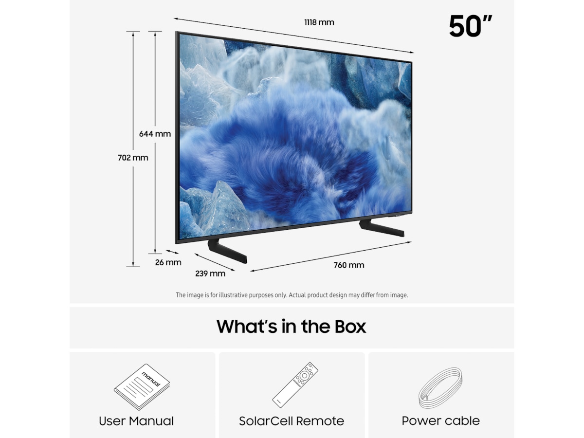 Samsung 50" Q8FA QLED 4K Smart TV (2025) 50 - 59 tommer TV
