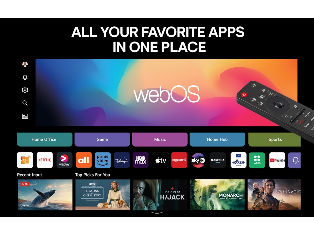 LG 65" C5 AI 4K OLED Smart-TV (2025) 60 - 69 tommer TV