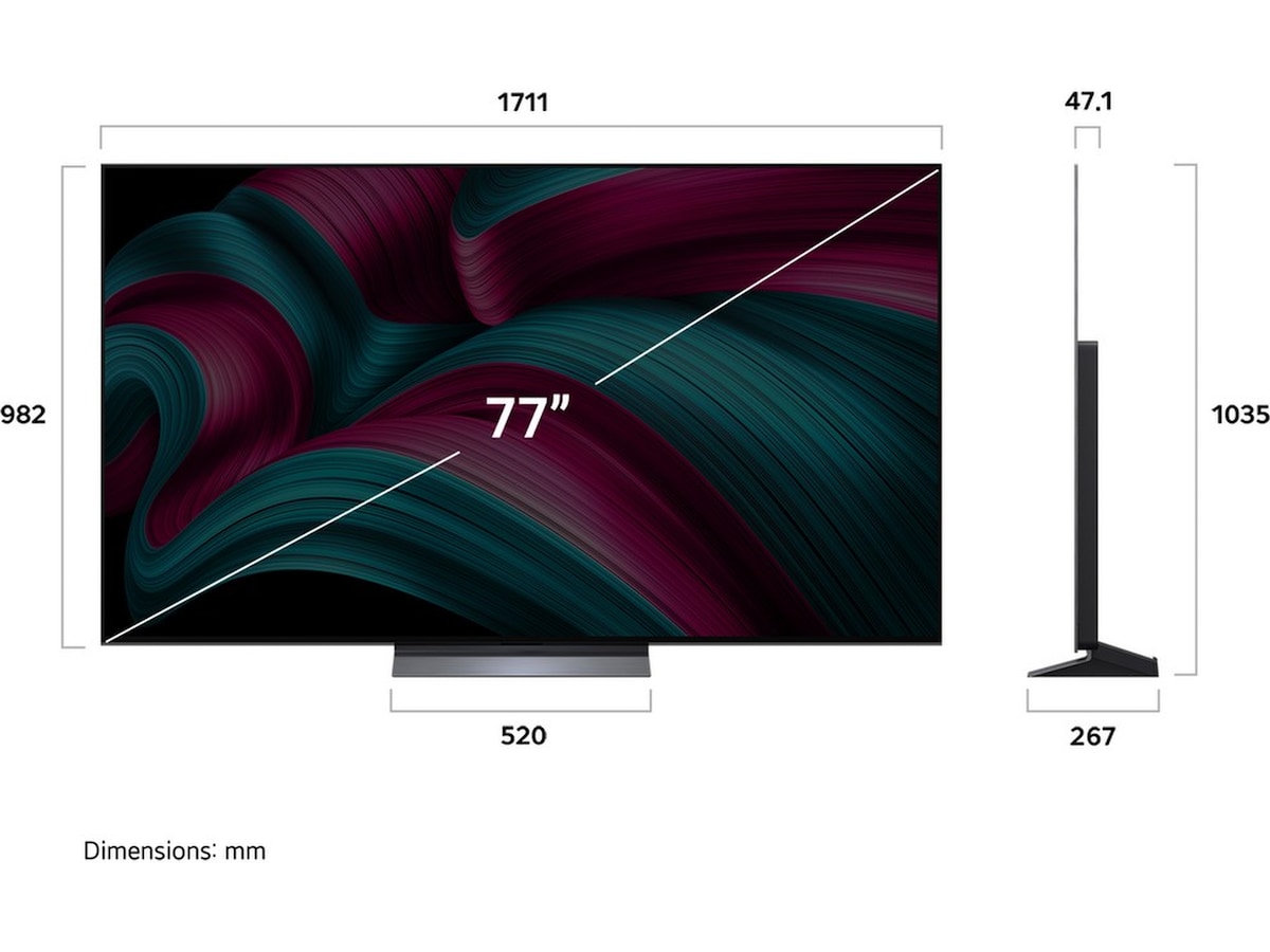 LG 77" C5 AI 4K OLED Smart TV (2025) 70 - 79 tommer TV